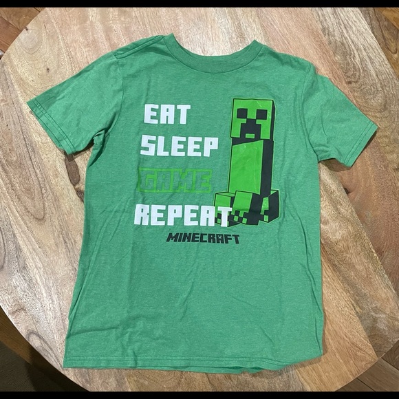 Kids Short Sleeve Minecraft Graphic T-Shirt - Picture 2 of 5